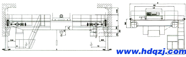 LH型5～10噸電動(dòng)葫蘆雙梁橋式起重機(jī)