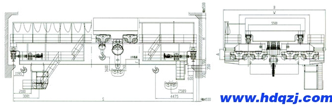 QD型160/50噸電動雙梁吊鉤橋式起重機