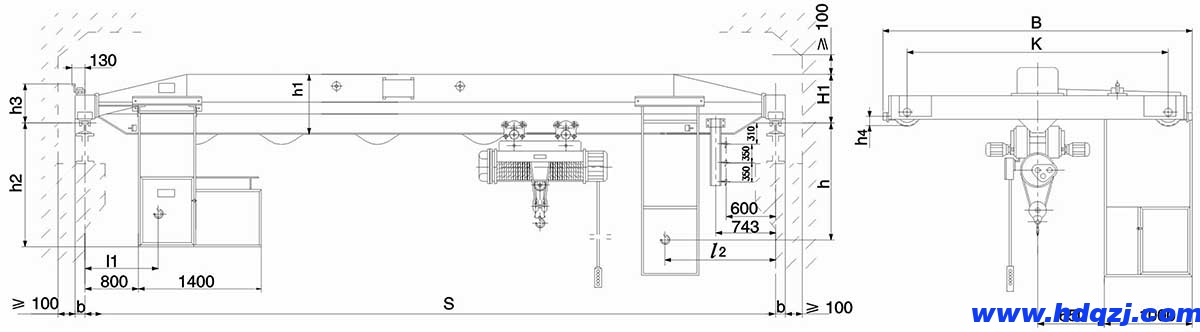 LD型2～16t電動單梁式起重機(jī)