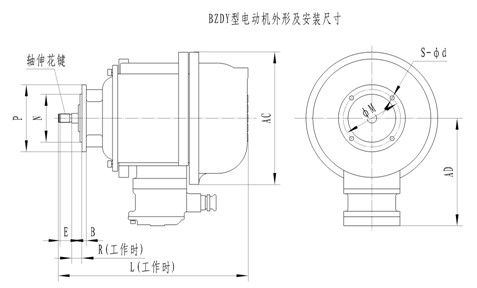 　　主要性能參數及安裝尺寸：