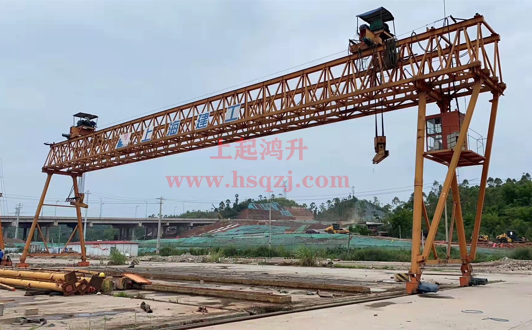 50+50噸雙小車路橋門機(jī)租賃|雙鉤提梁機(jī)出租